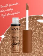 NYX Professional Makeup Butter Gloss Bling блясък за устни с блестящи частици цвят 04 Pay Me In Gold 8 мл.