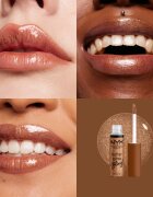 NYX Professional Makeup Butter Gloss Bling блясък за устни с блестящи частици цвят 04 Pay Me In Gold 8 мл.