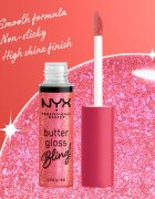 NYX Professional Makeup Butter Gloss Bling блясък за устни с блестящи частици цвят 05 She Got Money 8 мл.