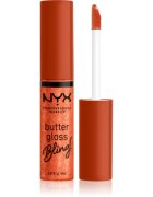 NYX Professional Makeup Butter Gloss Bling блясък за устни с блестящи частици цвят 06 Shimmer Down 8 мл.