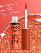 NYX Professional Makeup Butter Gloss Bling блясък за устни с блестящи частици цвят 06 Shimmer Down 8 мл.