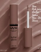NYX Professional Makeup Butter Gloss блясък за устни цвят 14 Madeleine 8 мл.
