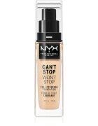 NYX Professional Makeup Can't Stop Won't Stop Full Coverage Foundation високо покривен фон дьо тен цвят 06 Vanilla 30 мл.