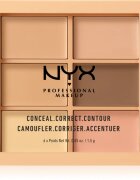 NYX Professional Makeup Conceal. Correct. Contour палитра за контуриране и прикриване на несъвършенства цвят 01 Light 6 x 1.5 гр.