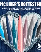 NYX Professional Makeup Epic Ink Glitz металически молив за очи цвят Graphite Glitz 1 мл.