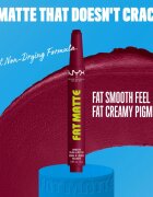 NYX Professional Makeup Fat Matte балсам за устни с матиращ ефект Berry Smooth 2 гр.