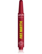 NYX Professional Makeup Fat Matte балсам за устни с матиращ ефект Plushin' Plum 2 гр.