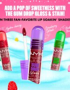 NYX Professional Makeup Gingerbaddie Land Gum Drop блясък за устни цвят 03 Cranberry Splash 1 бр.