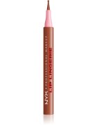 NYX Professional Makeup Lip Lingerie маркер за устни за дълготраен ефект цвят 02 Naughty Nude 1 мл.