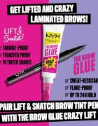 NYX Professional Makeup The Brow Glue Crazy Lift дълготраен гел за вежди 7 мл.