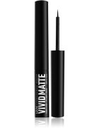 NYX Professional Makeup Vivid Matte течни очни линии с матиращ ефект цвят Black 2 мл.