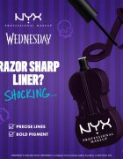 NYX Professional Makeup Wednesday Cello Liquid Liner течна очна линия с матиращ завършек цвят 01 Purple 2 мл.