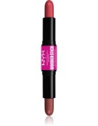 NYX Professional Makeup Wonder Stick Cream Blush двустранна контурираща писалка цвят 03 Coral N Deep Peach 2x4 гр.