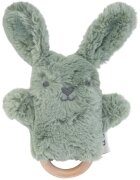 O.B Designs Bunny Soft Rattle Toy плюшена играчка с дрънкалка Sage 3m+ 1 бр.