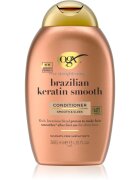 OGX Brazilian Keratin Smooth изглаждащ балсам за блясък и мекота на косата 385 мл.