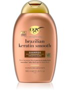 OGX Brazilian Keratin Smooth изглаждащ шампоан за блясък и мекота на косата 385 мл.