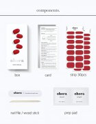 OHORA Gel Nail Sticker N Addict Стикери за нокти цвят NB-022 30 бр.