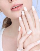 OHORA Gel Nail Sticker N Clean White Стикери за нокти цвят NB-048 1 бр.