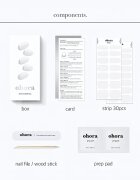 OHORA Gel Nail Sticker N Clean White Стикери за нокти цвят NB-048 1 бр.