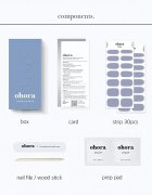 OHORA Gel Nail Sticker N Cream Cloud Стикери за нокти цвят NB-077 1 бр.