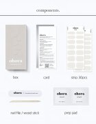 OHORA Gel Nail Sticker N Cream Cotton Стикери за нокти цвят NB-076 1 бр.