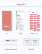 OHORA Gel Nail Sticker N Cream Glow Стикери за нокти цвят NB-091 1 бр.