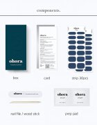 OHORA Gel Nail Sticker N Cream Indigo Стикери за нокти цвят NB-071 1 бр.