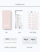 OHORA Gel Nail Sticker N Cream Light Стикери за нокти цвят NB-089 1 бр.