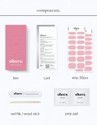 OHORA Gel Nail Sticker N Cream Pink Стикери за нокти цвят NB-090 1 бр.