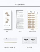 OHORA Gel Nail Sticker N Gold Coast Стикери за нокти цвят ND-067 1 бр.