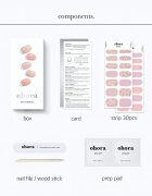 OHORA Gel Nail Sticker N Lazy Sunday Стикери за нокти цвят ND-038 1 бр.