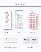 OHORA Gel Nail Sticker N Milk Rose Стикери за нокти цвят ND-173 1 бр.