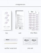 OHORA Gel Nail Sticker N Petal Rain Стикери за нокти цвят ND-351 1 бр.