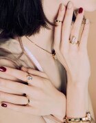 OHORA Gel Nail Sticker N Rosewood Стикери за нокти цвят ND-047 1 бр.