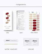 OHORA Gel Nail Sticker N Rosewood Стикери за нокти цвят ND-047 1 бр.