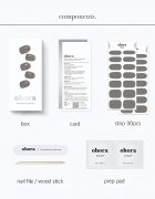 OHORA Gel Nail Sticker N Tint Black Стикери за нокти цвят NB-068 1 бр.