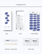 OHORA Gel Nail Sticker N Tint Bluesy Стикери за нокти цвят NB-083 1 бр.