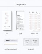 OHORA Gel Nail Sticker N Veil Стикери за нокти цвят ND-361 1 бр.