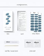 OHORA Gel Nail Sticker N Washing Jean Стикери за нокти цвят NB-035 1 бр.