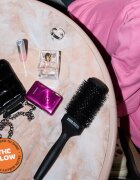 Olivia Garden Club The Glow Blowout Ceramic Round Brush Black кръгла четка за коса 1 бр.