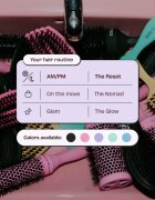 Olivia Garden Club The Reset Detangling&Shine Hairbrush плоска четка с калъфка Blue 1 бр.