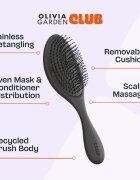 Olivia Garden Club The Reset Wet&Curly Detangling Hairbrush плоска четка с калъфка 1 бр.