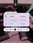 Olivia Garden Club The Reset Wet&Curly Detangling Hairbrush плоска четка с калъфка 1 бр.