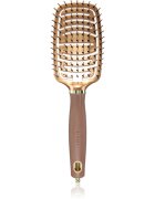 Olivia Garden Expert Flex плоска четка с найлонови влакна Gold&Brown 1 бр.