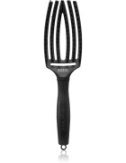 Olivia Garden Fingerbrush Boar & Nylon Четка за коса с влакна от найлон и глиган Full Black M 1 бр.