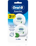 Oral-B Essential Floss Mint восъчен конец за зъби с вкус на мента 2x50 м