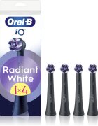 Oral-B iO Radiant White резервни глави за четка за зъби с избелващи влакна Black 4 бр.
