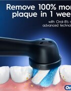 Oral-B iO White Clean електрическа четка за зъби с калъф за зарядно устройство Matte Black 1 бр.