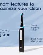 Oral-B iO White Clean електрическа четка за зъби с калъф за зарядно устройство Matte Black 1 бр.