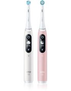 Oral-B iO6 електрическа четка за зъби DUO White & Pink Sand 2 бр.